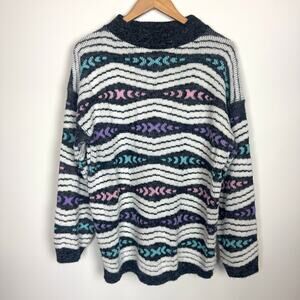 Sweaters by Jolie Vintage Knit Sweater Crewneck Multicolor